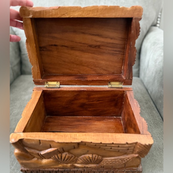Hand-Carved Wooden Box - Picture 13 of 13